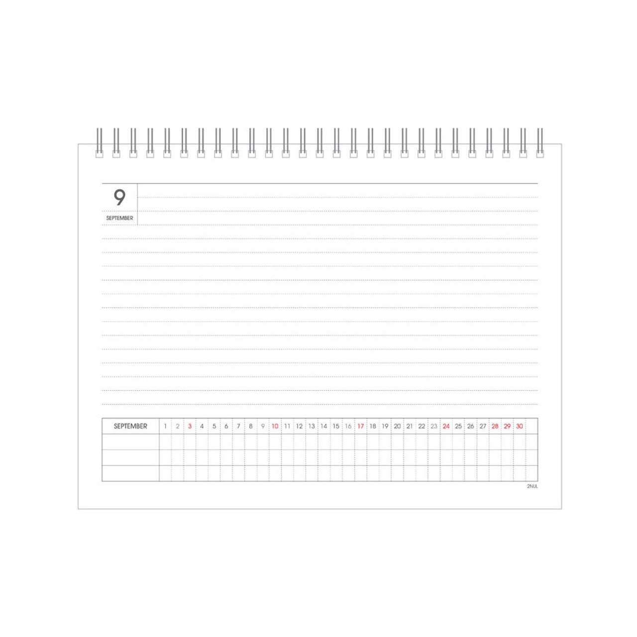 2NUL 2023 Note Monthly Standing Flip Desk Calendar 2nul-2023-note-monthly-standing-flip-desk-calendar