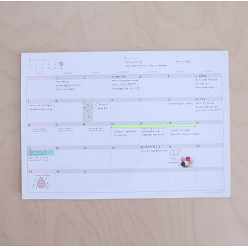 PLEPLE Monthly Undated Planner Scheduler Paper With Desk Mat Pleple monthly undated planner scheduler paper with desk mat