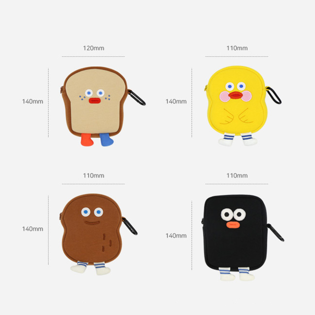 【ROMANE】Brunch Brother Hola Bear Hard Laptop Pouch 15Type Designer fashion, Seoul-fully created | W Concept