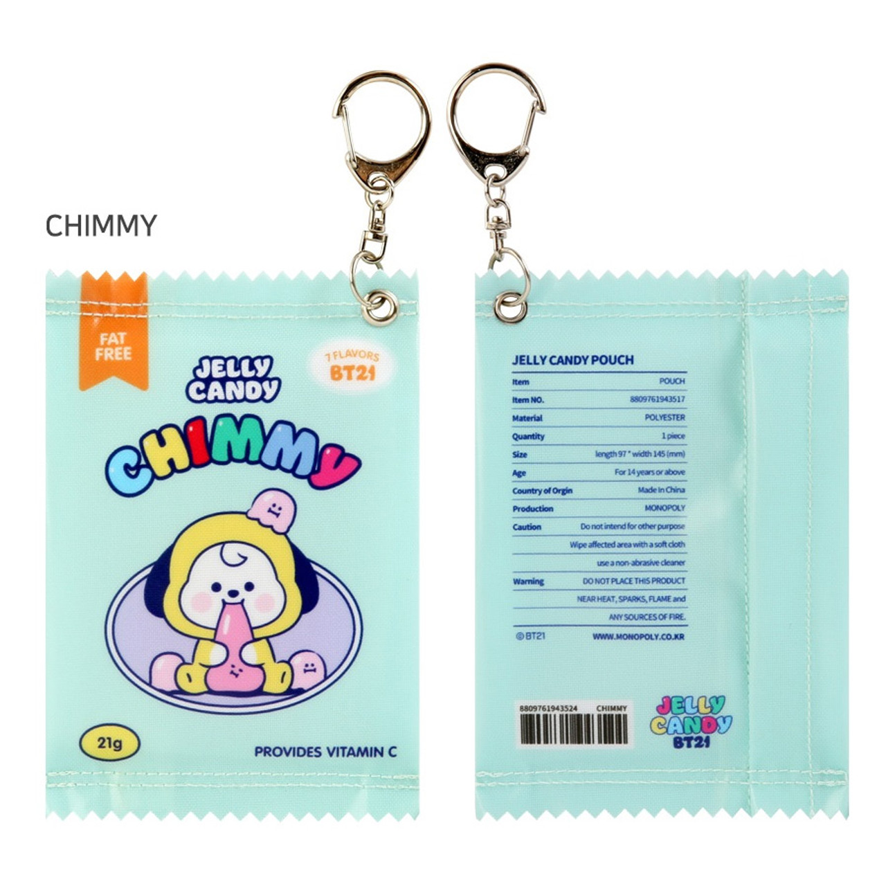 BT21JELLY CANDY3連ポーチBTS  BT21   ジンRJ ドール BT21JELLY CANDY3連ポーチBTS BT21 ジンRJ ドール