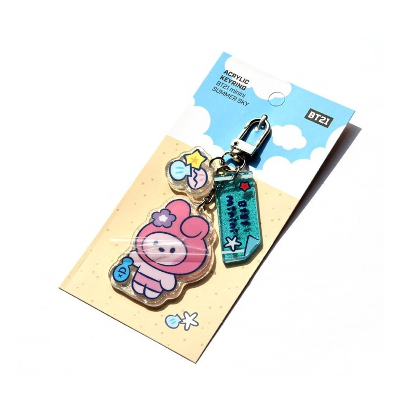 BT21 Summer Sky Acrylic Keyring Key Holder