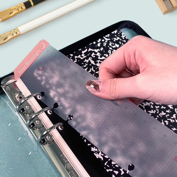 Second Mansion Bookmark Ruler Page Marker A5 6 Ring Binder