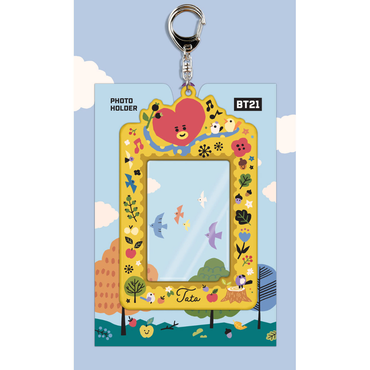 BT21 TATA Photo Holder with Key Ring Korean Stationery