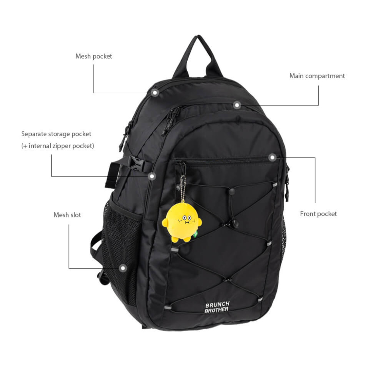 【ROMANE】Brunch Brother Popo Backpack Romane Brunch Brother Popo Backpack: Style Meets Adventure