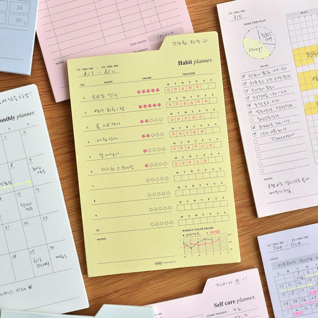 【PLEPIC】Spring Index Book-Standard (12Month Index Planner) Plepic Big Index Sticky Planner Notepad: Organize Your Life