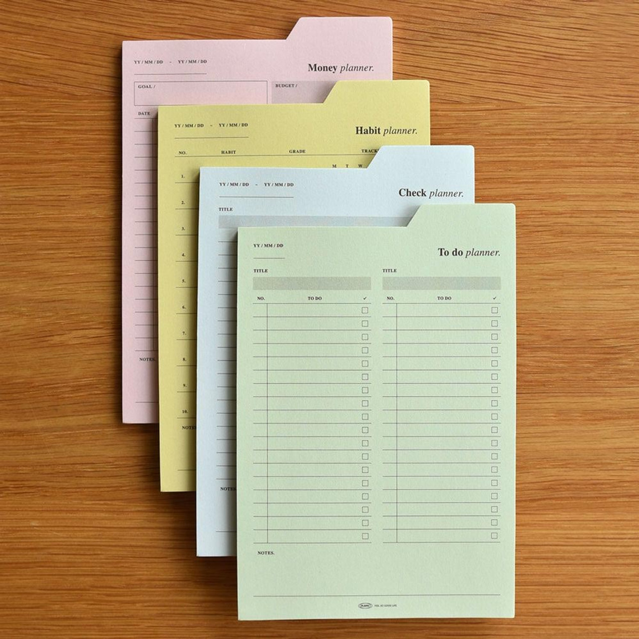 【PLEPIC】Spring Index Book-Standard (12Month Index Planner) Plepic Big Index Sticky Planner Notepad: Organize Your Life