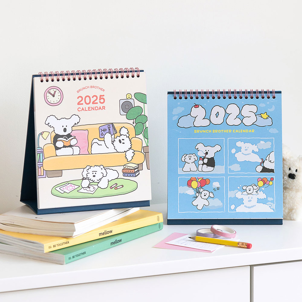 【ROMANE】Brunch Brother Fabric Poster_Forest Romane 2025 Brunch Brother Monthly Desk Calendar