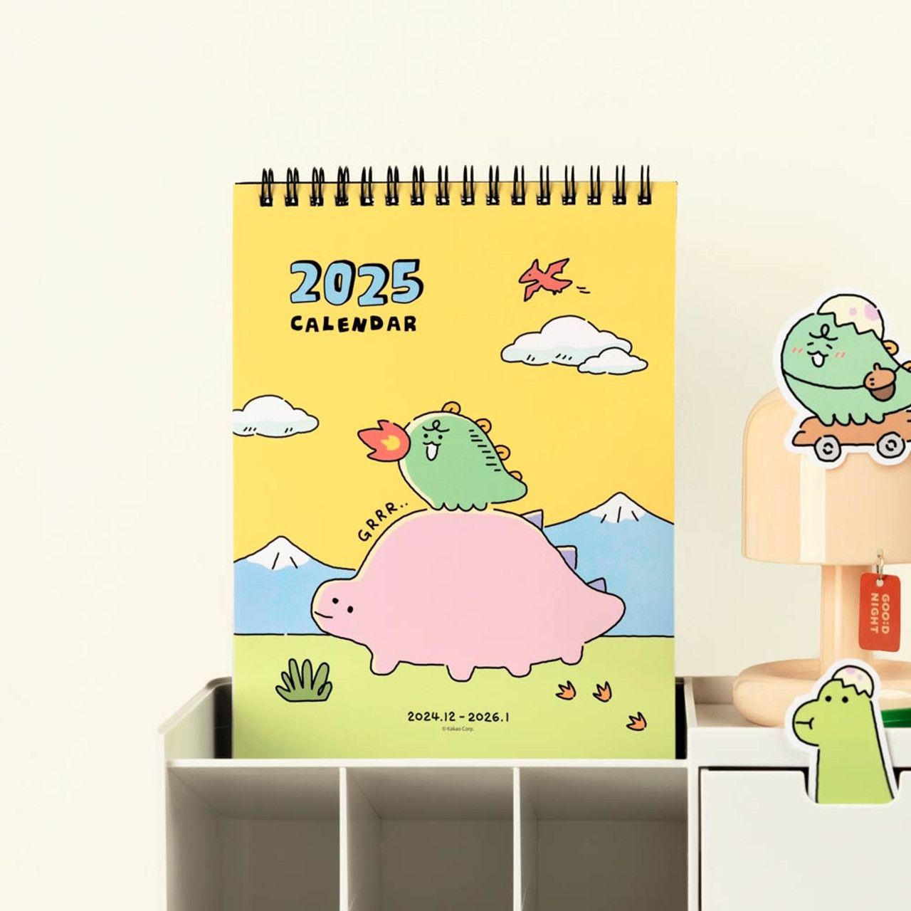 Kakao Friends 2025 Jordy Dinosaur Desk Calendar