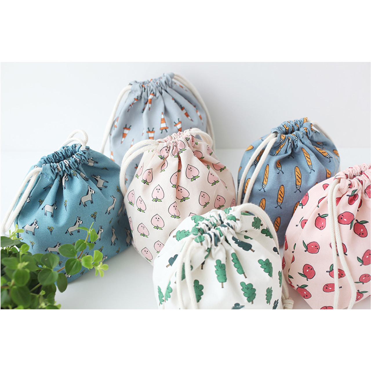 Livework Jam Jam pattern drawstring pouch - fallindesign