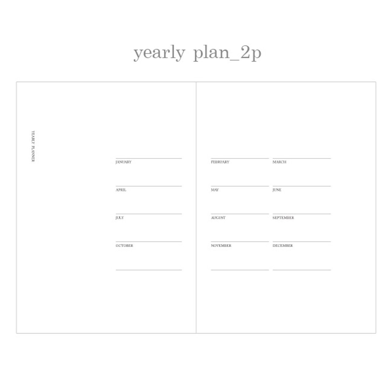 jstory slow and simple monthly undated planner notebook fallindesign