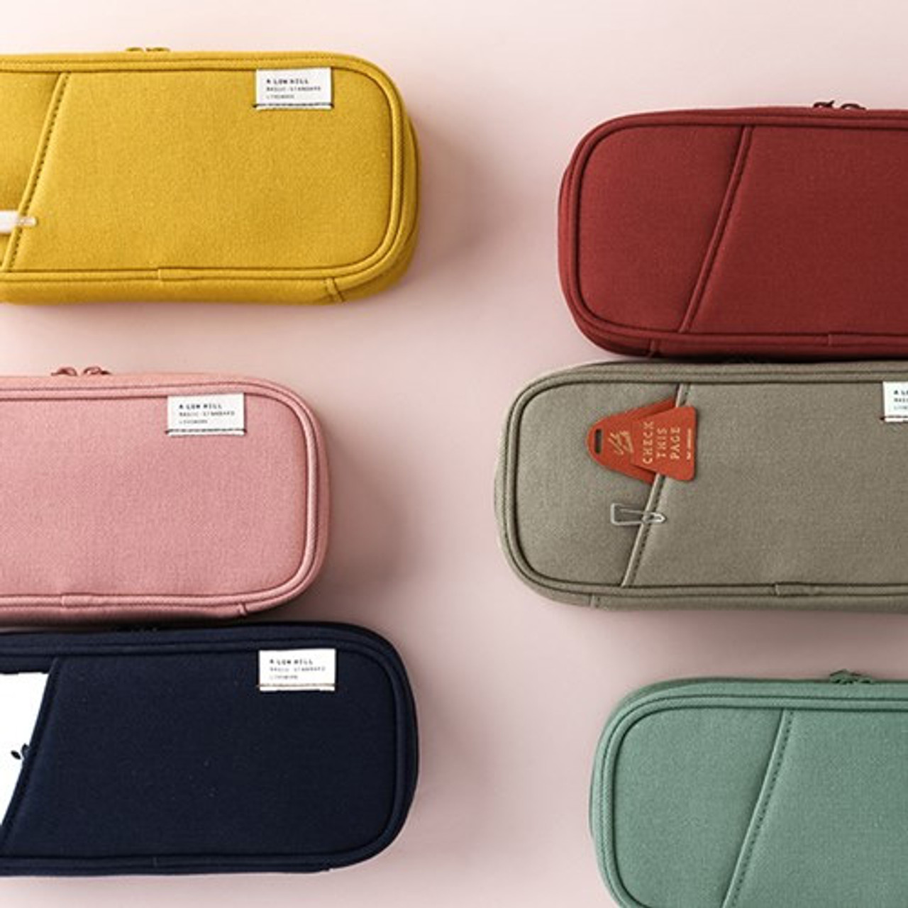 Livework A low hill standard pocket large cotton pencil case
