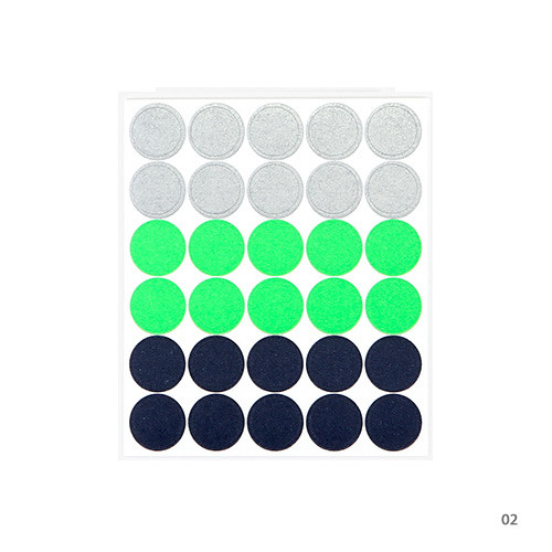 Dailylike Color 12mm circle deco sticker 4 sheets