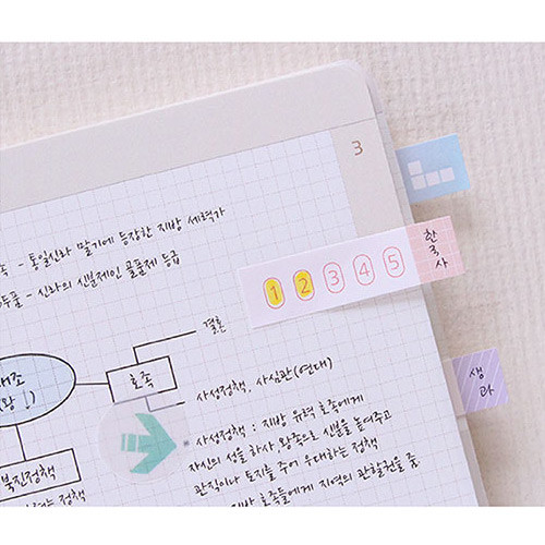 PLEPLE Simple and basic sticky it bookmark memo notepad set