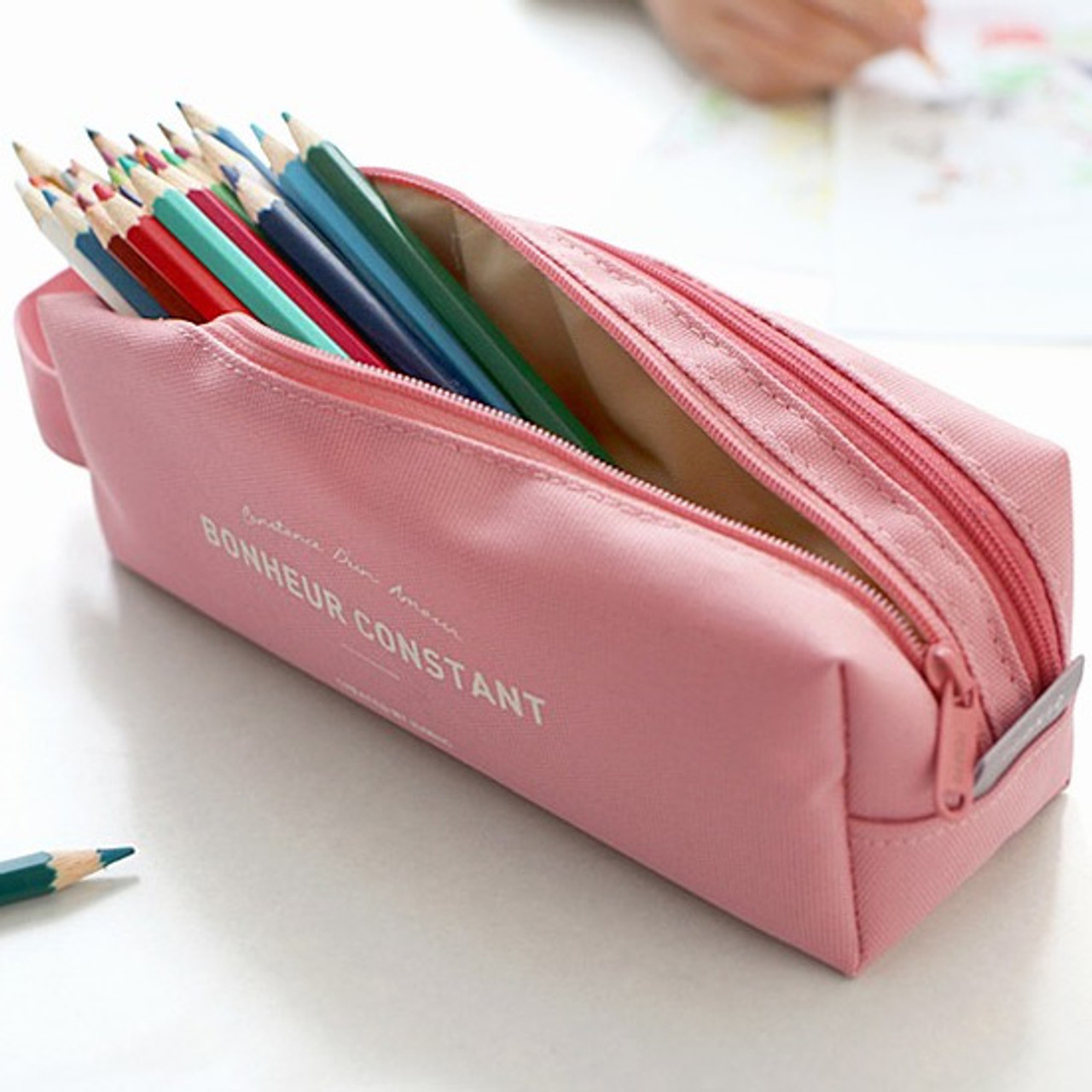 ⌘ Porte-Bonheur ⌘ページ ICONIC Bonheur constant double zipper pencil case pen pouch