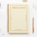 Paperian Brilliant spiral undated weekly planner scheduler