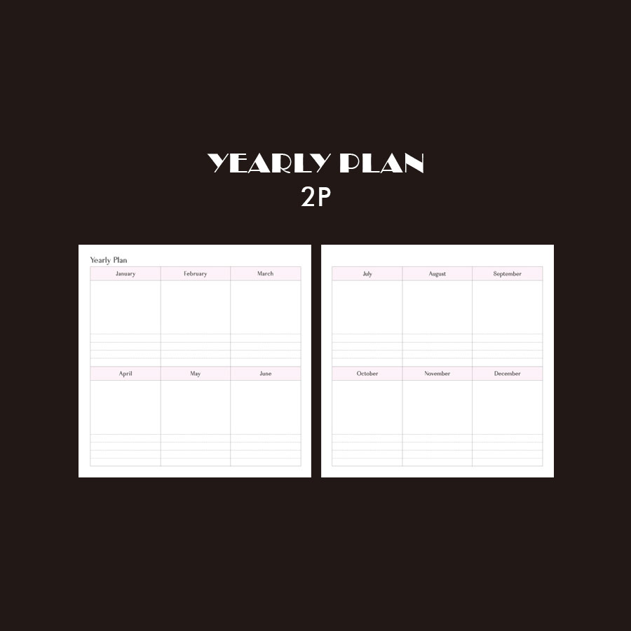 Second mansion poetry square undated weekly diary planner