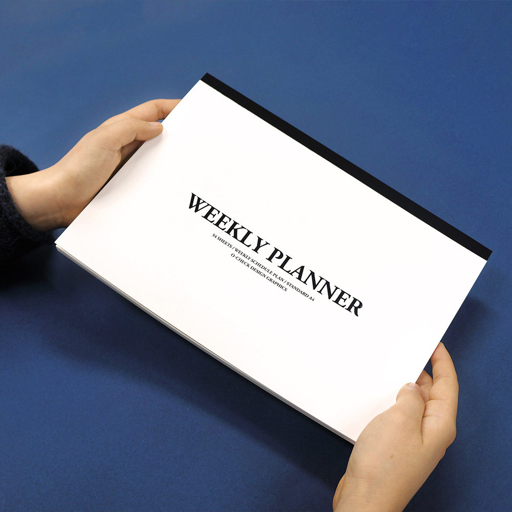 O CHECK A4 Dateless Weekly Desk Planner Pad o-check-a4-dateless-weekly-desk-planner-pad