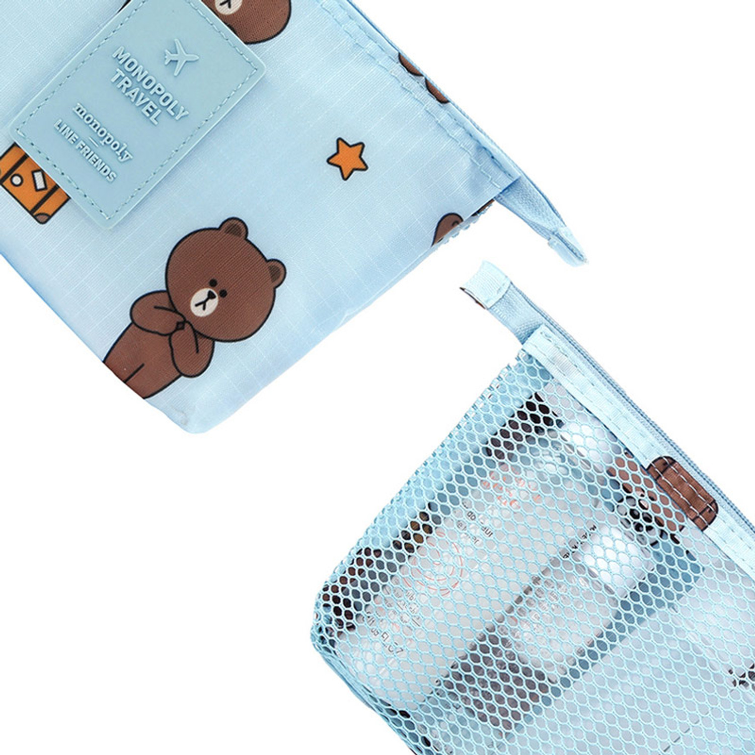 Monopoly Line friends travel mesh small pocket pouch