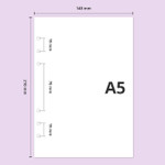 A5 size - Second Mansion Collage A5 6-ring dateless weekly diary