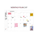 Monthly plan - Second Mansion Moment A6 6-ring dateless weekly diary planner