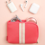 Monopoly Air mesh small cable half zipper case pouch