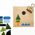 Winter night - O-CHECK Spring come removable paper deco sticker