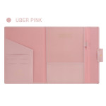 Uber Pink - Monopoly Grand new classy A-pocket file folder pouch bag