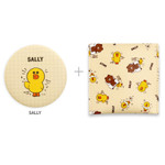 Sally - Monopoly Line friends round mirror with cute pattern pocket