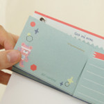 Perforated line - O-ssum standing memo notepad with perforated line