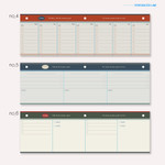 O-ssum standing memo notepad with perforated line