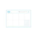 NACOO Blue A4 size dateless desk weekly planner scheduler