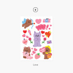 09 Love - Project basic my juicy bear removable sticker
