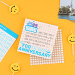 Usage example - Alphabet upper case craft decoration sticker 10 colors set