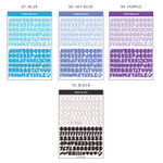 10 colors - Alphabet upper case craft decoration sticker 10 colors set