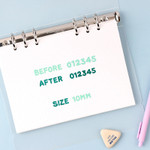 Size - Wanna This Number letter craft decoration sticker