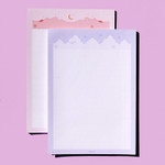 Cloud and Mountain B5 size grid notes memo notepad