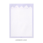 Lavender cloud - Cloud and Mountain B5 size grid notes memo notepad