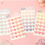 PAPERIAN Color palette Heart deco sticker set PAPERIAN Color palette Heart deco sticker set