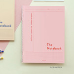 26 Cream Peach - ICONIC Basic Cornell spiral bound lined and grid notebook