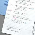 Usage example - ICONIC Basic Cornell spiral bound lined and grid notebook