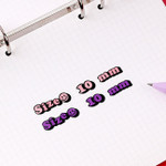 Size - Wanna This Kitsch Kitsch Alphabet And Number Sticker Set