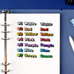 Color - Wanna This Kitsch Kitsch Alphabet And Number Sticker Set