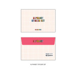 Alphabet Set - Wanna This Blackline Alphabet And Number Sticker Set