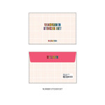 Number Set - Wanna This Blackline Alphabet And Number Sticker Set