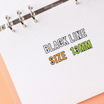 Sticker Size - Wanna This Blackline Alphabet And Number Sticker Set