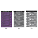 Alphabet Set - Wanna This Blackline Alphabet And Number Sticker Set