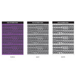 Number Set - Wanna This Blackline Alphabet And Number Sticker Set