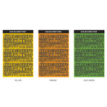 Alphabet Set - Wanna This Blackline Alphabet And Number Sticker Set