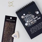 Usage example - Wanna This Twinkle line gold and silver sticker