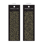4 Option - Wanna This Twinkle Line Gold And Silver Sticker